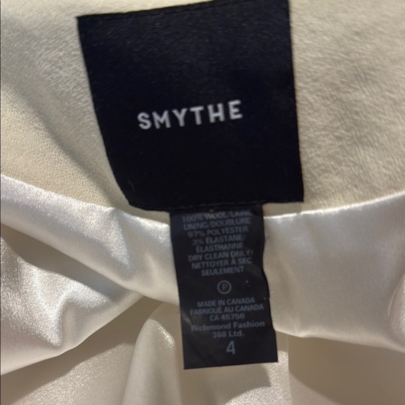 Smythe White Blazer Tailored Hip-Length SZ 4 - Picture 6 of 8